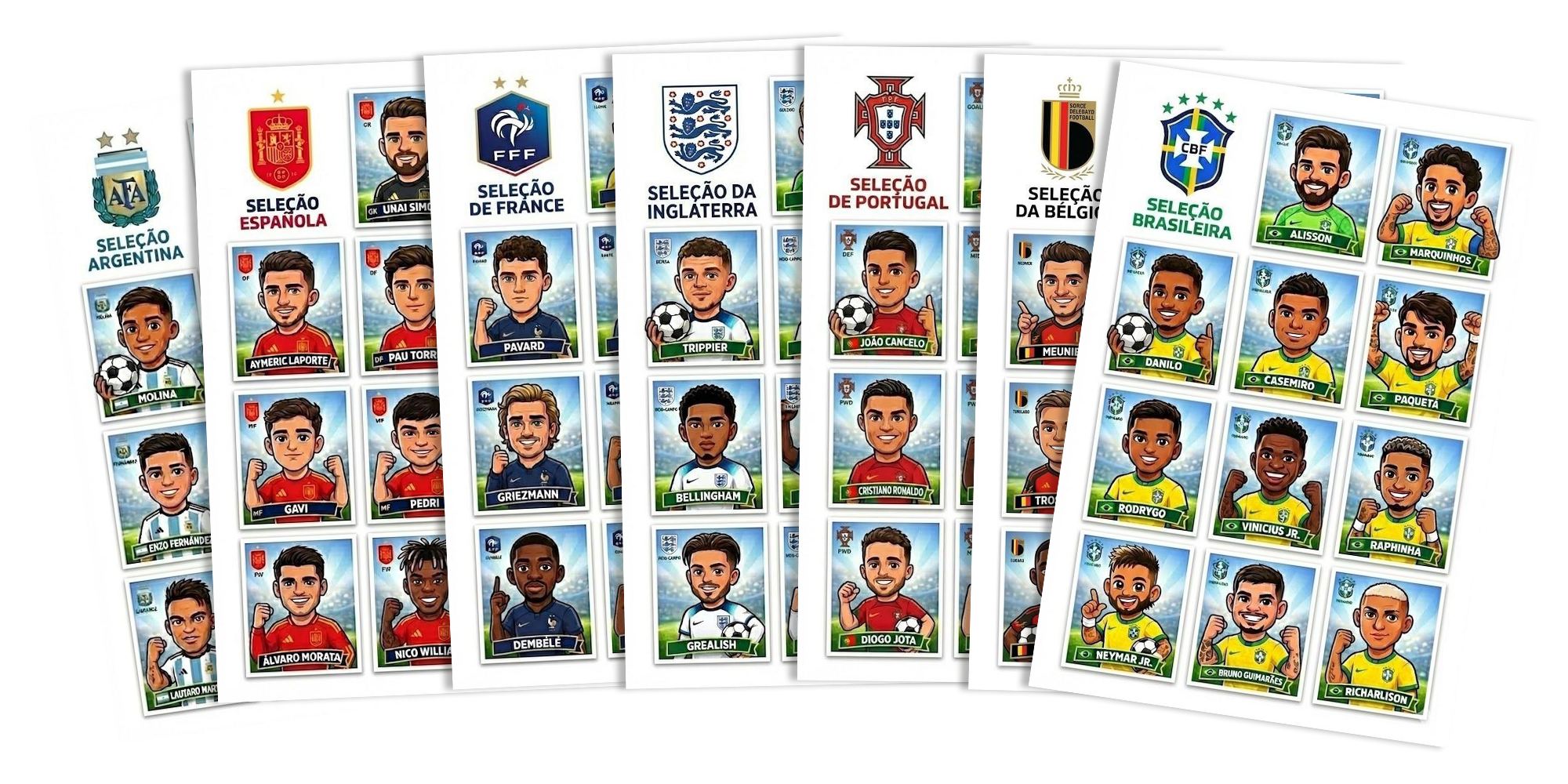 Kit Bronze - figurinhas Álbum 2026